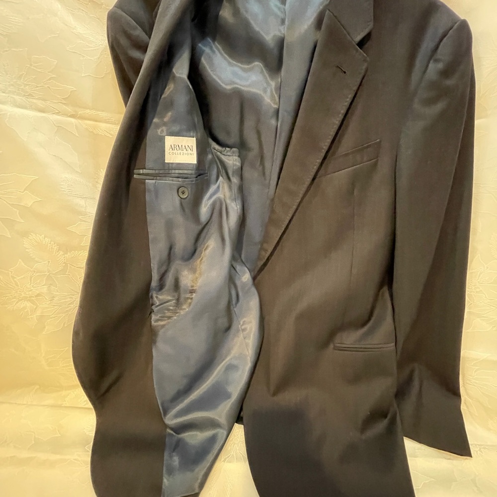 Armani Dark Pinstripe Suit - Picture 10 of 11
